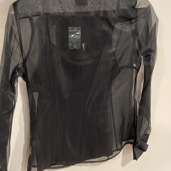 Nwt Debbie Shuchat Women’s Mesh Blouse with Tank Top - 4 - Picture 4 of 4